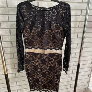 B.Darlin lacy body con dress